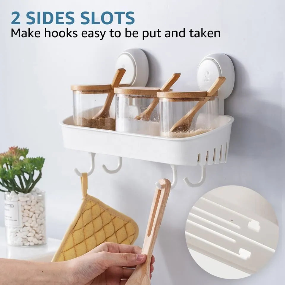 TAILI Suction Cup Shower Caddy Bathroom Shelf Suction Shower Basket Removable Powerful Shower Organizer Suction Bathroom Caddy - BuyWays